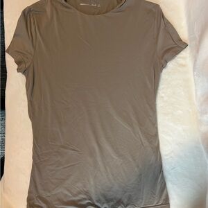 Abercrombie & Fitch Women's Taupe Short Sleeve Tee